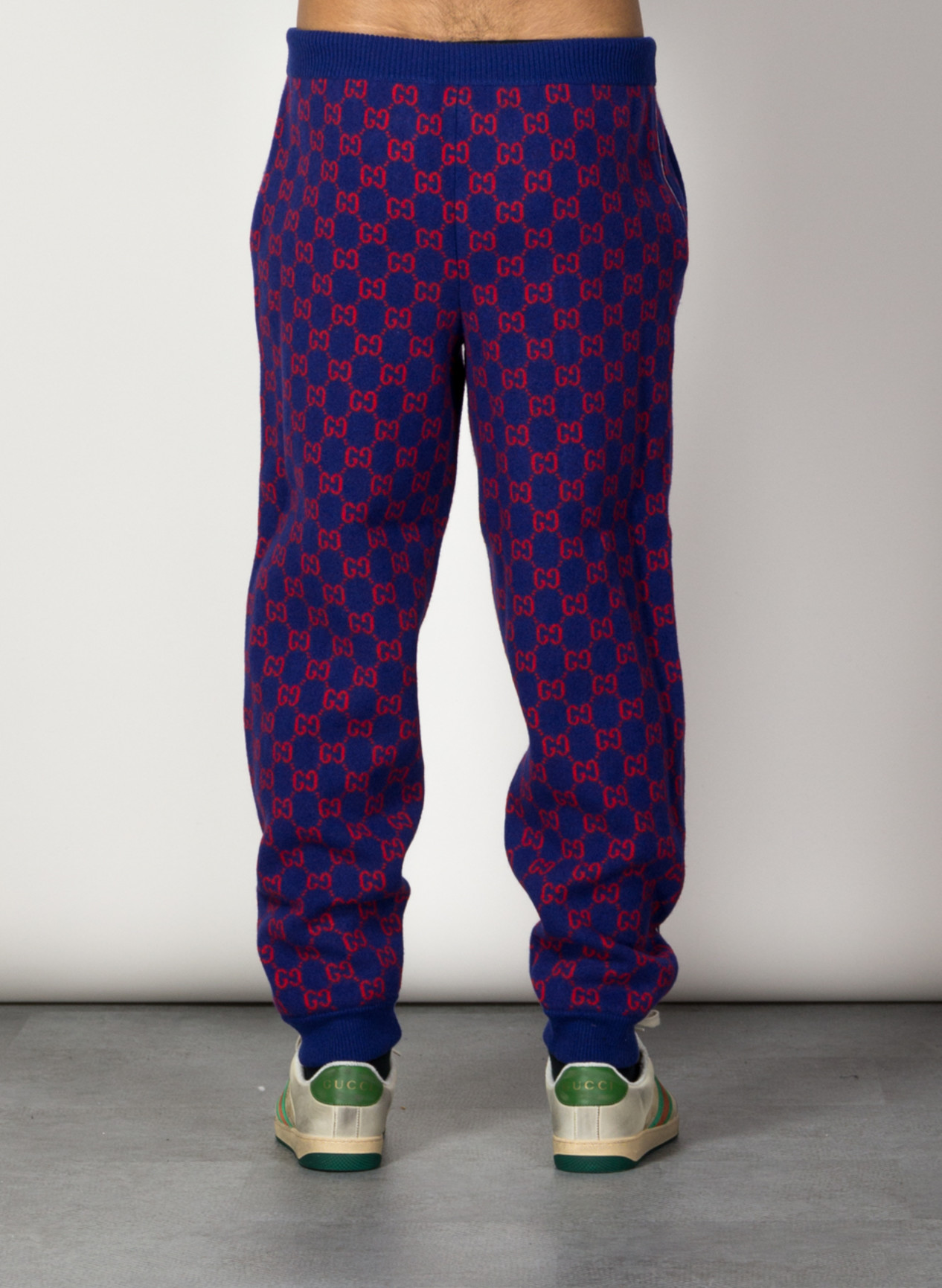 GUCCI PANTALONE IN LANA GG Viola Uomo | Susi