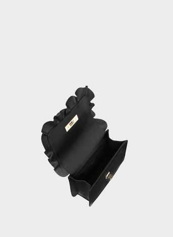 ROCK RUFFLES BORSA A TRACOLLA, 0NONERO, small