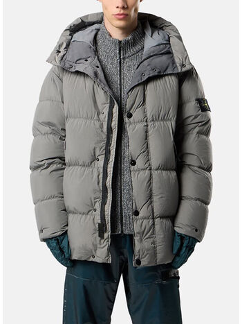 GIUBBOTTO SHORT PARKA CRINKLE REPS, V006B CEMENT, small