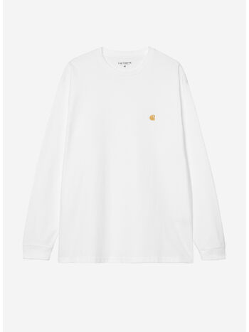 T-SHIRT L S CHASE, 00RXX White / Gold, small