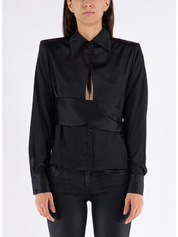 CAMICIA THE GIA DOUBLE, BLACK, small