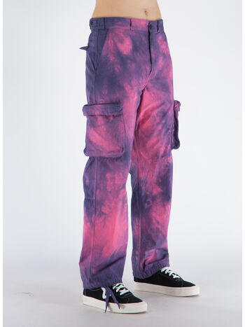 PANTALONE TIE DYE CONTOUR CARGO, 3200FUCHSIANO, small