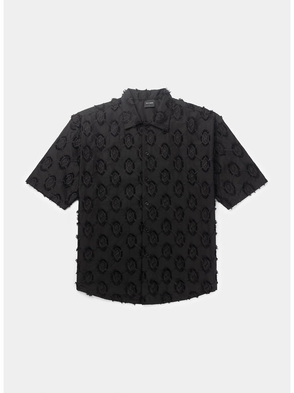 CAMICIA TROPHY SHIELD SHORTSLEEVE, BLACK, medium