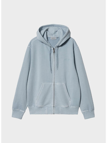 FELPA HOODIE DUSTER SCRIPT, 0W9GD MISTY SKY, small