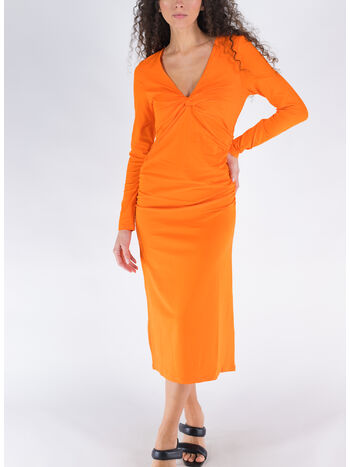 ABITO MIDI LIGHT STRETCH JERSEY, 860 VIBRANT ORANGE, small