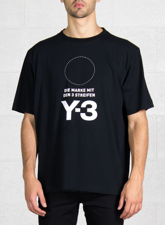 T-SHIRT STACKED LOGO, BLACK, small