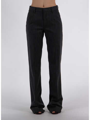 PANTALONE SARTORIALE GESSATO, 1665 DARK GREY, small
