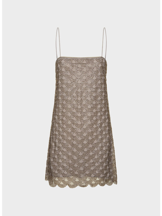ABITO SCALLOP SEQUIN MINI, 1256 Gull Gray, large
