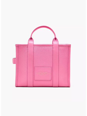 BORSA THE LEATHER MEDIUM TOTE, 666 PETAL PINK, small