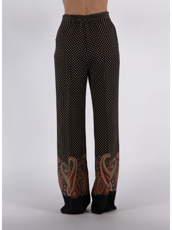PANTALONI PALAZZO IN CRÊPE DE CHINE STAMPATA, 1, small