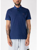 POLO A MANICE CORTE CON PATCH LOGO, V0028 BLUE MARINE, thumb