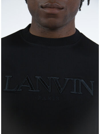 T-SHIRT OVERSIZED LANVIN PARIS, 10 BLACK, small
