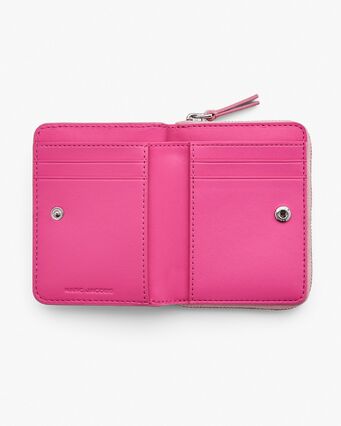 PORTAFOGLIO THE LEATHER MINI COMPACT, 669 RIBBONPINK, small