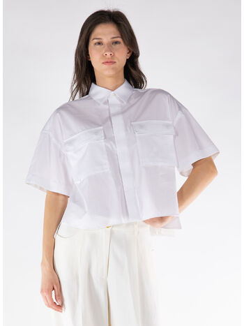 CAMICIA THOMAS MASON COTTON POPLIN, 151 OFF WHITE, small