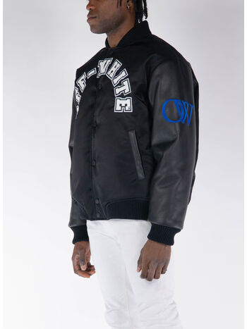 GIACCA VARSITY OVERSIZE BASEBALL, 1001 BLACK WHITE, small