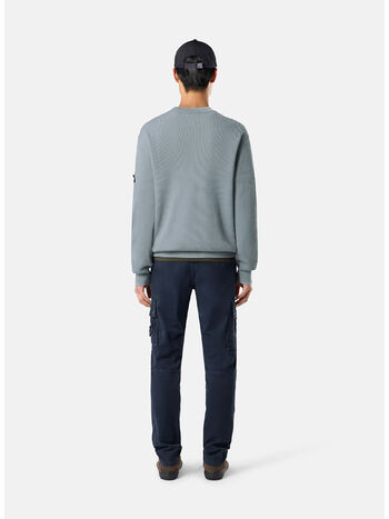 MAGLIONE RIBBED SOFT COTTON, V0049 ASHGREY, small