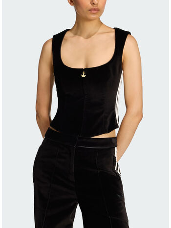 TOP A CORSETTO IN VELLUTO ORIGINALS, , small