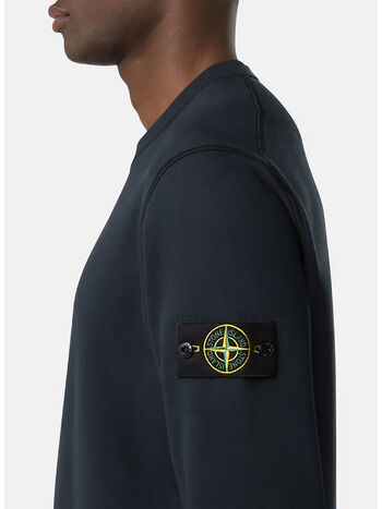 FELPA GIROCOLLO CON PATCH LOGO, V0020 BLUE, small