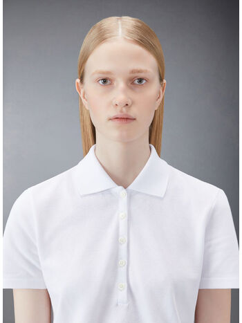 POLO A MANICHE CORTE, 100 WHITE, small