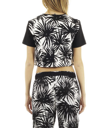 CAMICIA CORTA M/C CROPPED PRTD S/S 15, 001BLACK, small