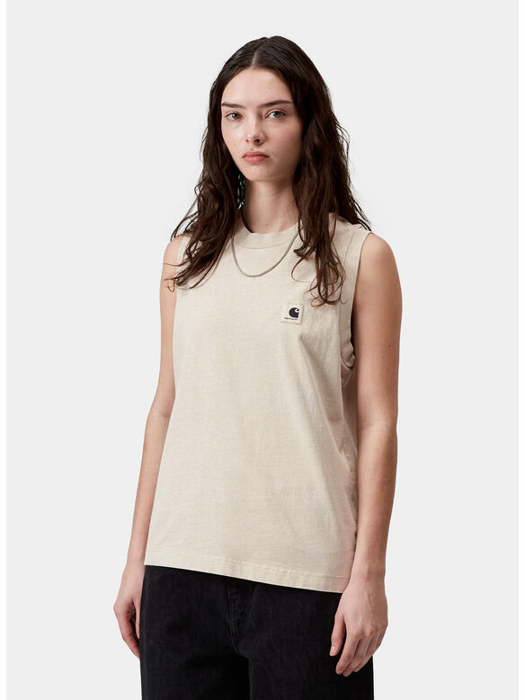 CANOTTA NELSON A-SHIRT, 3IOGD Stone, garment dyed, medium