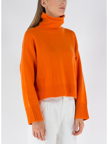 MAGLIONE STINTINO, ORANGE ORANGE, small