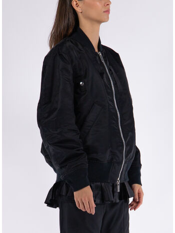 GIACCA NYLON TWILL BLOUSON, 001 BLACK, small