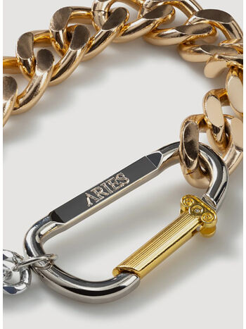 COLLANA COLUMN CARABINER GOLD CHUNKY, GO GOLD, small