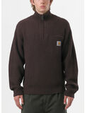 FELPA DETROIT MEZZA ZIP, 33HXX PALISANDER, thumb