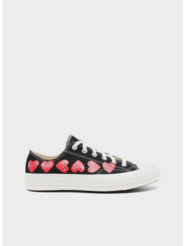 SCARPA CHUCK TAYLOR MULTI HEART LOW UNISEX, BLACK, large