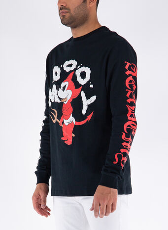 FELPA SAD EXPRESS LONG SLEEVE, BLACK, small