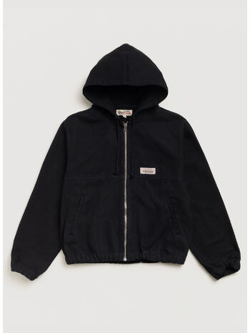 WORK JACKET UNLINED CANVAS, 0001 BLACK, small