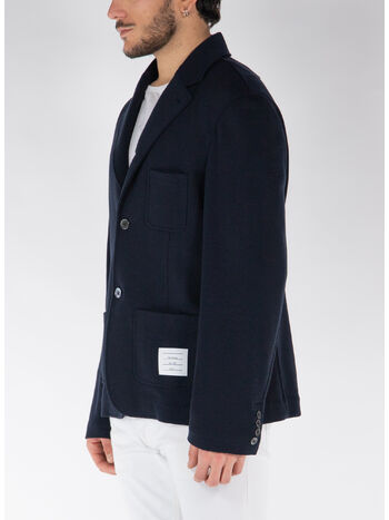 GIACCA IN WOOL MILANO, 415 NAVY, small