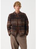 CARDIGAN PINO WOOL, BROWN, thumb
