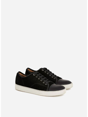 SCARPA SUEDE PATENT CAPTOE, 10 BLACK, small