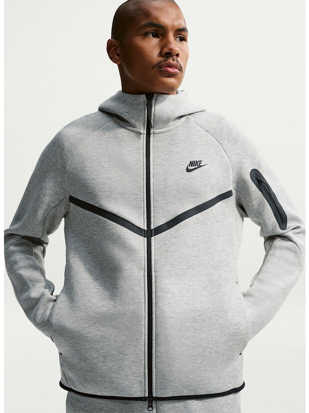 FELPA TECH, 063 DKGREYHEATHER/BLACK, large
