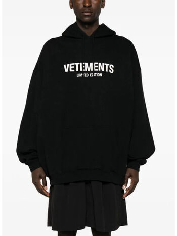 FELPA HOODIE LIMITED EDITION, BLACK/WHITE, small