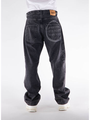 JEANS LASER DRAGON BATTEN, BLK BLACK, small