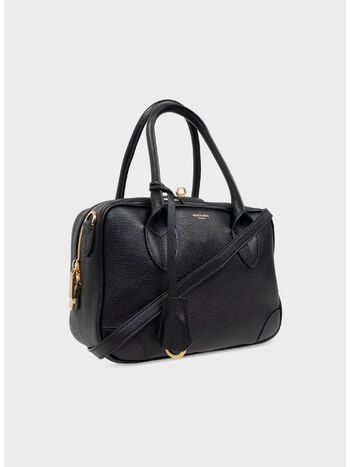 BORSA TOTE IN PELLE VENEZIA, 90100 BLACK, small