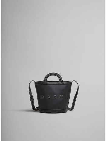 BORSA A SECCHIELLO PICCOLA IN PELLE TROPICALIA, 00N99, small