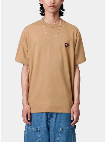 T-SHIRT S/S HEART II HARTT, 07EXX DUSTY H BROWN, small