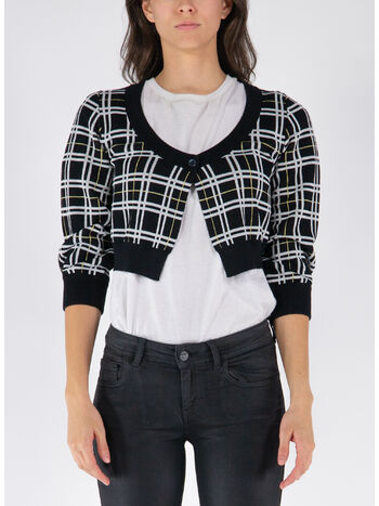 CARDIGAN CROPPED CHECK, CHN99, small