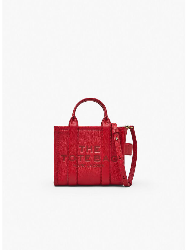 BORSA THE LEATHER TOTE, 617 TRUE RED, large