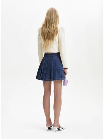 MAGLIA CREAM SEQUIN KNIT TOP, CREAM, small