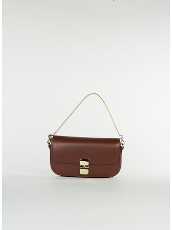 BORSA GRACE CHAINE CLUTCH, CAD NOISETTE, small