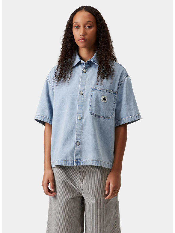 CAMICIA LOVILIA, 0112 Blue, stone bleached, medium