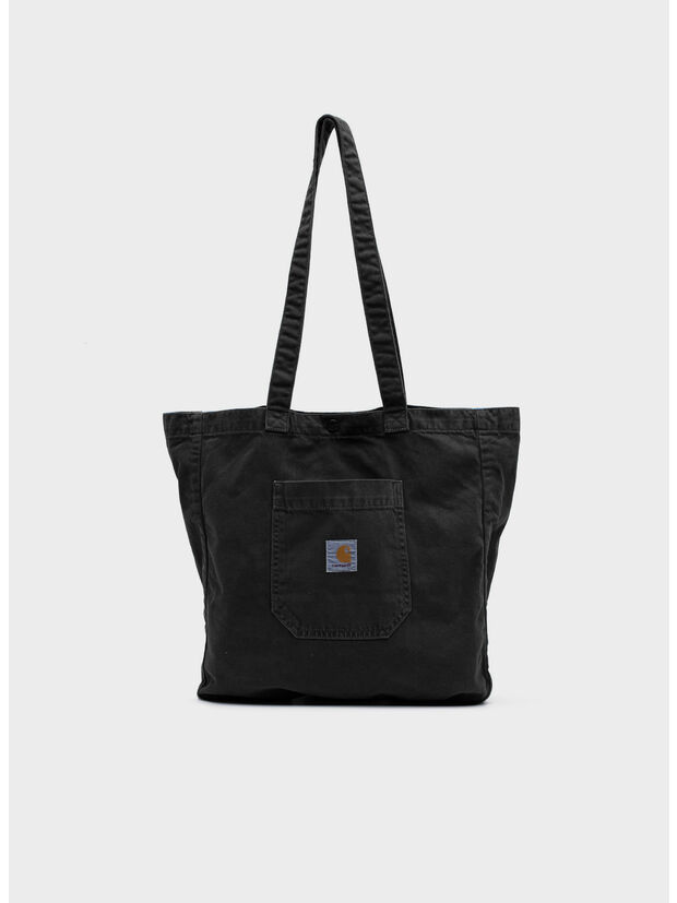 BORSA GARRISON TOTE, 894J BLACK/STONE DYED, large