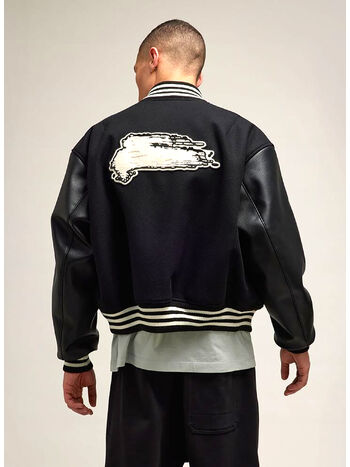 GIUBBOTTO LETTERMAN, BLACK, small