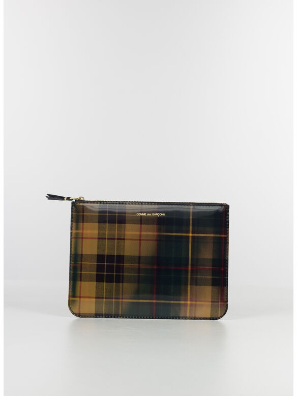 PORTAFOGLIO WALLET LENTICULAR TARTAN UNISEX, YELLOW/GREEN, medium