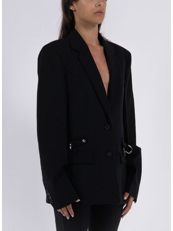 GIACCA PADLOCK STRAP SB BLAZER, 999 BLACK, small
